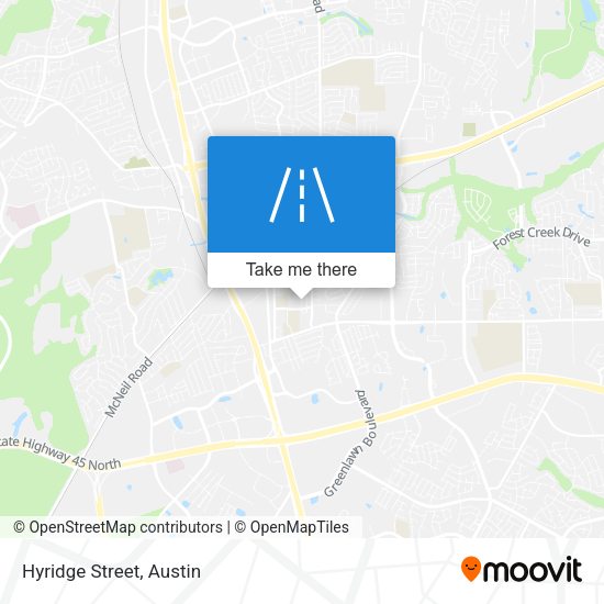 Mapa de Hyridge Street