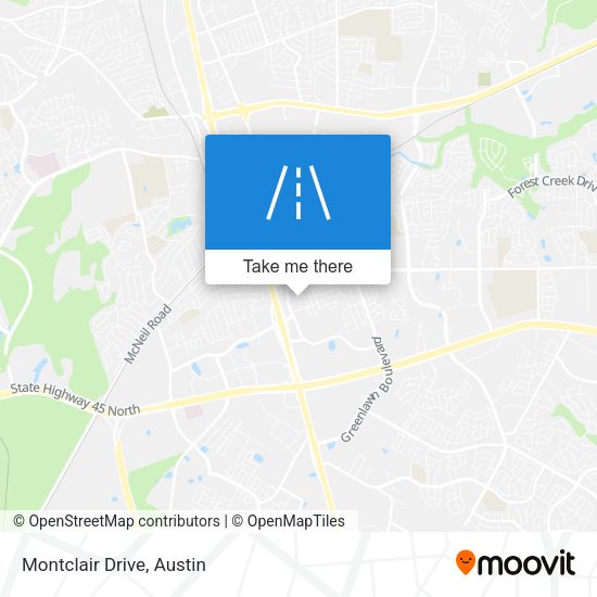 Montclair Drive map