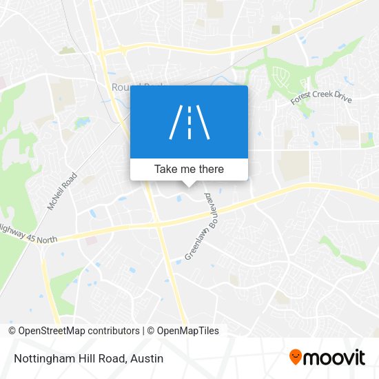 Nottingham Hill Road map