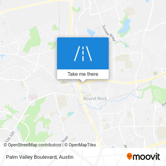 Palm Valley Boulevard map