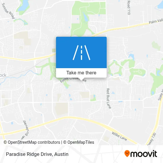 Paradise Ridge Drive map