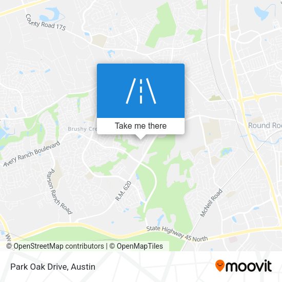 Mapa de Park Oak Drive