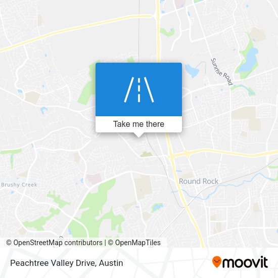 Mapa de Peachtree Valley Drive