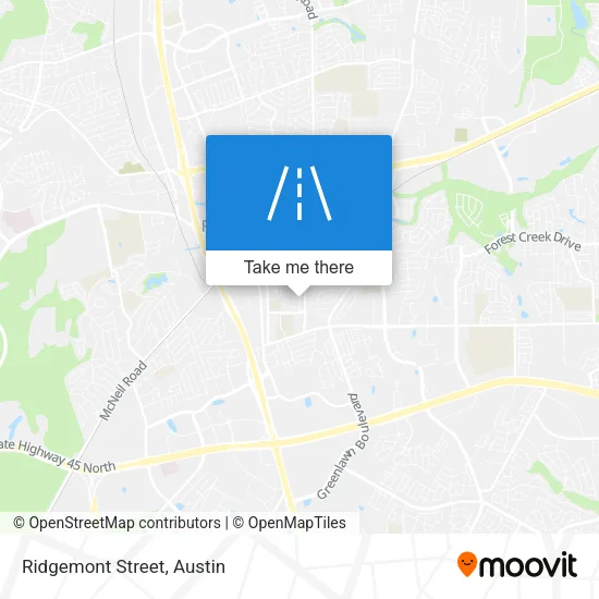Ridgemont Street map