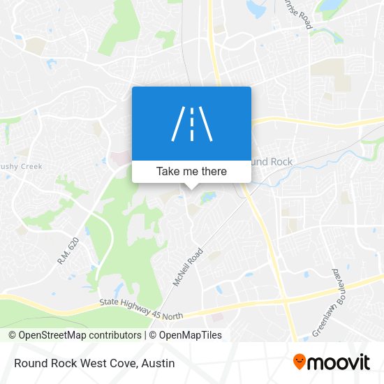 Mapa de Round Rock West Cove