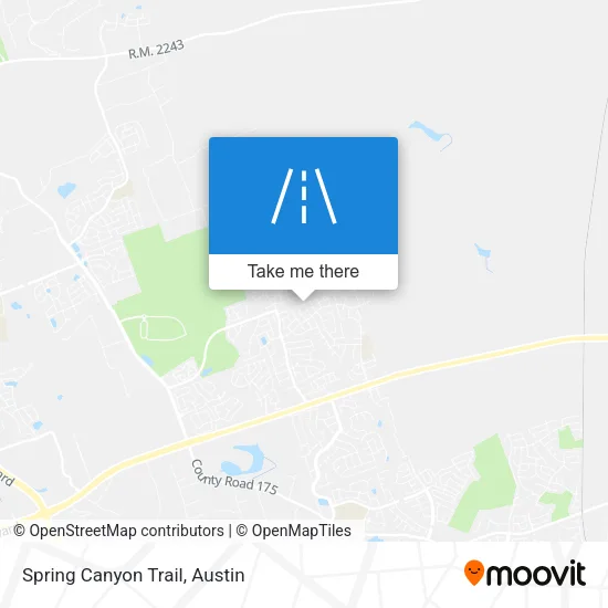 Spring Canyon Trail map