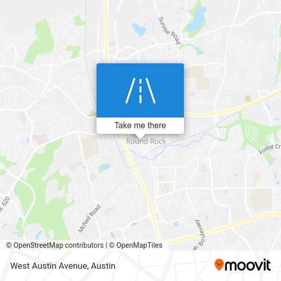 Mapa de West Austin Avenue