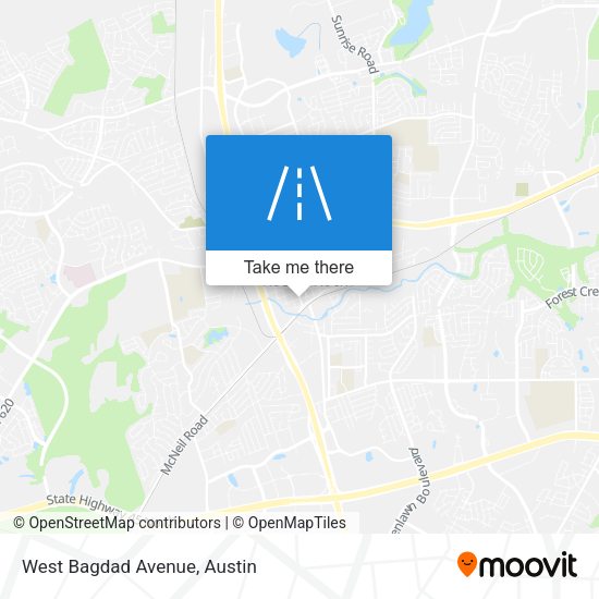 Mapa de West Bagdad Avenue