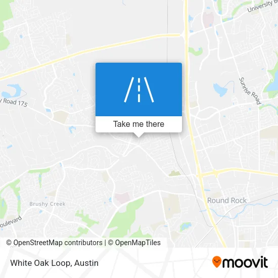 White Oak Loop map