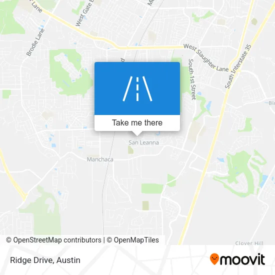 Ridge Drive map