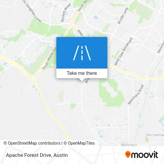 Apache Forest Drive map