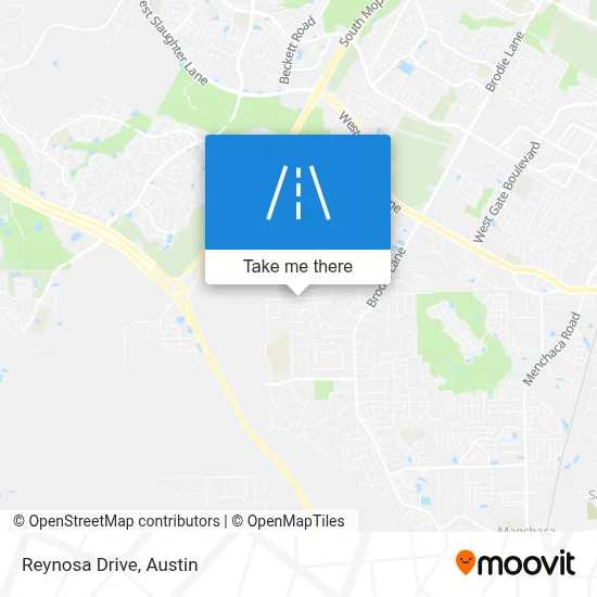 Reynosa Drive map