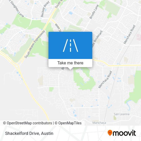 Shackelford Drive map