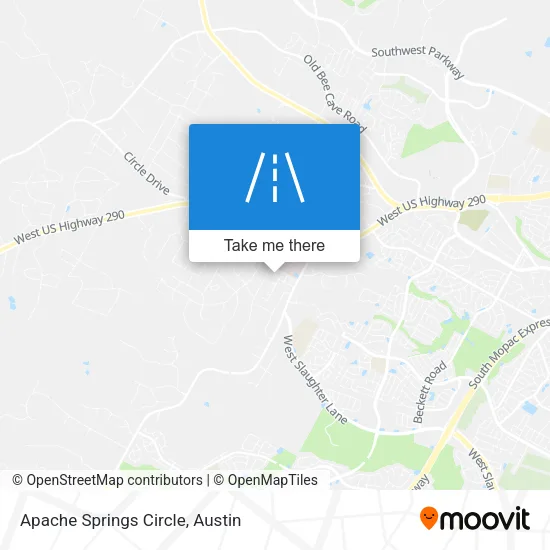 Apache Springs Circle map