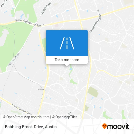 Babbling Brook Drive map