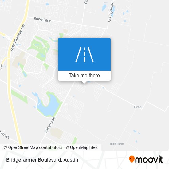 Bridgefarmer Boulevard map