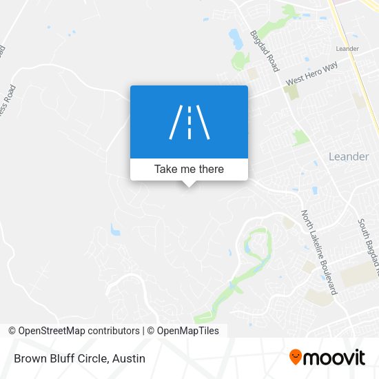 Mapa de Brown Bluff Circle