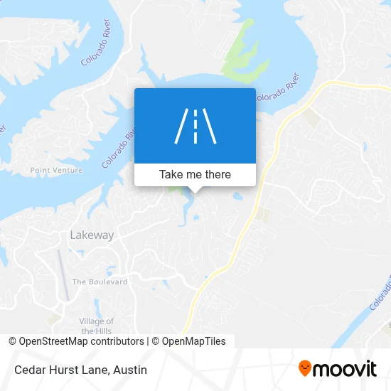 Cedar Hurst Lane map