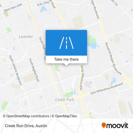 Mapa de Creek Run Drive