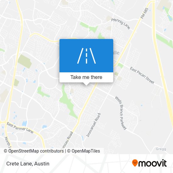 Mapa de Crete Lane