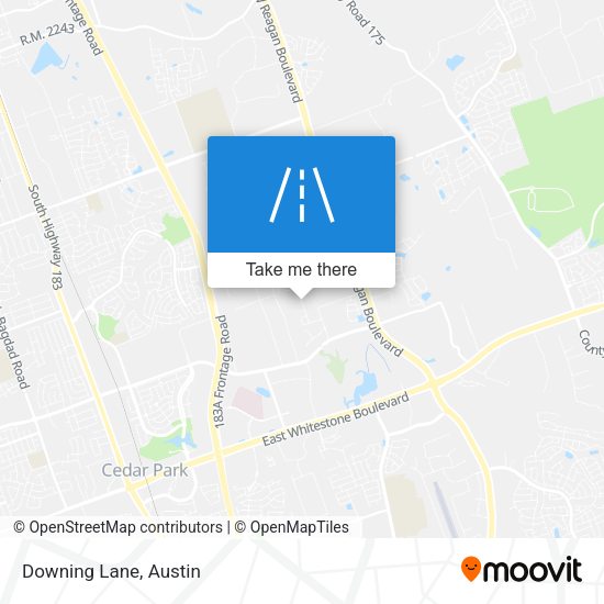Mapa de Downing Lane