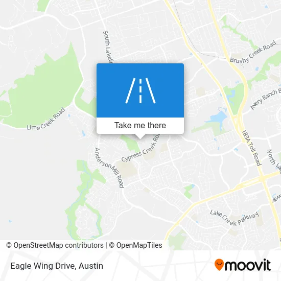 Eagle Wing Drive map