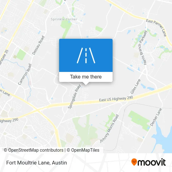 Fort Moultrie Lane map