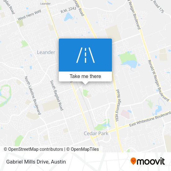 Mapa de Gabriel Mills Drive