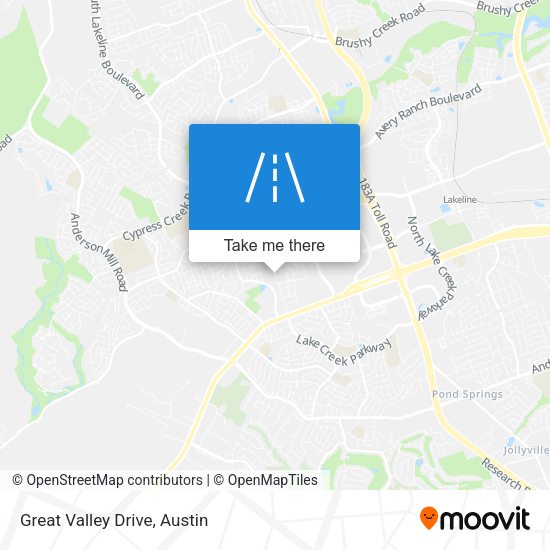 Great Valley Drive map