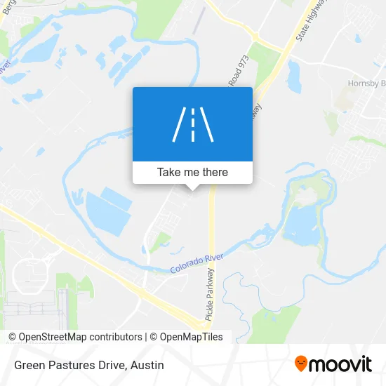 Green Pastures Drive map