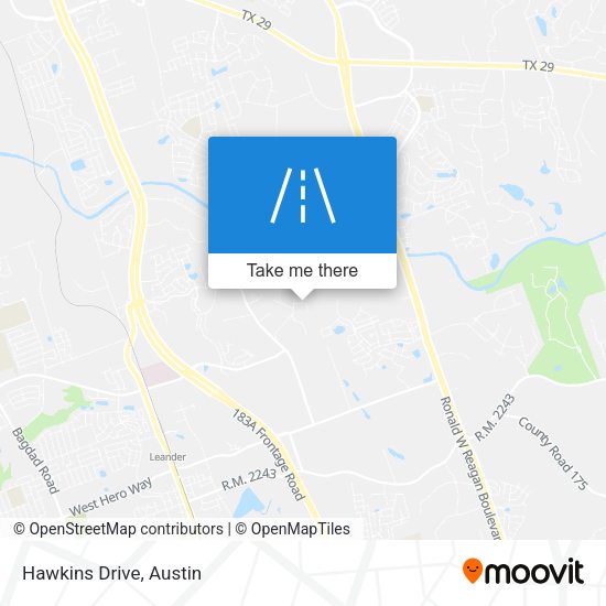 Hawkins Drive map