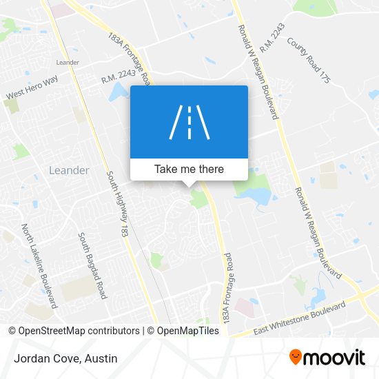 Mapa de Jordan Cove