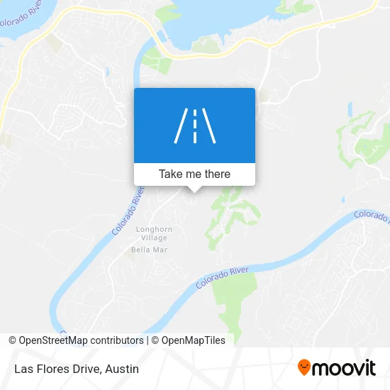 Las Flores Drive map