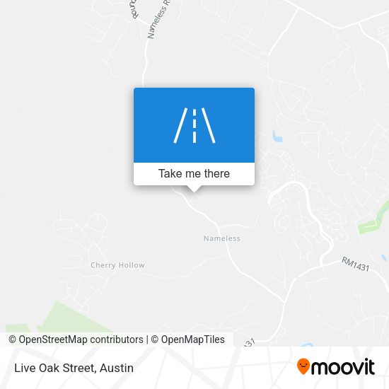 Live Oak Street map