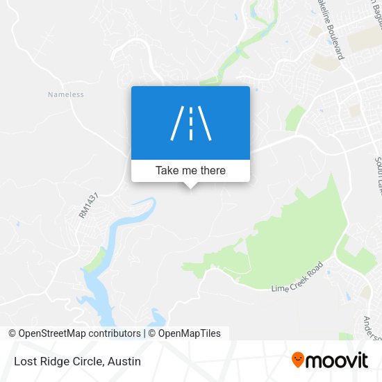 Lost Ridge Circle map