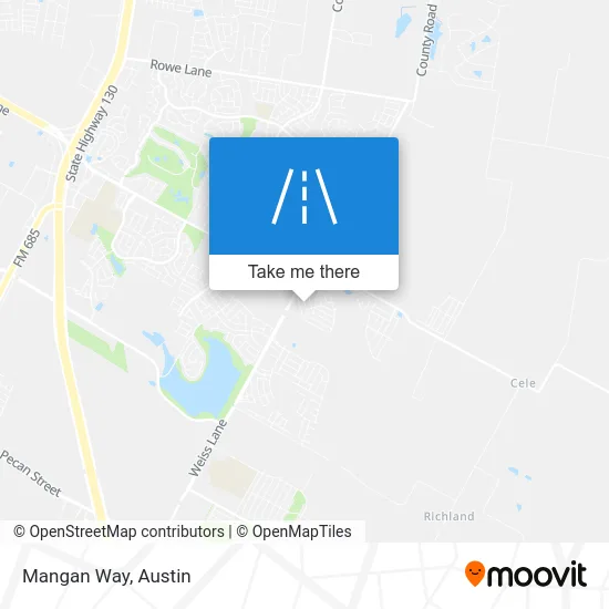 Mangan Way map
