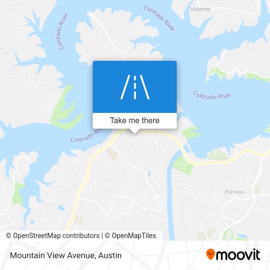 Mapa de Mountain View Avenue