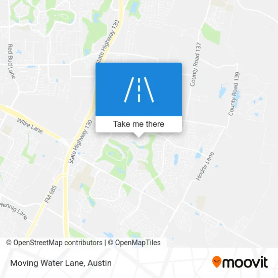 Moving Water Lane map