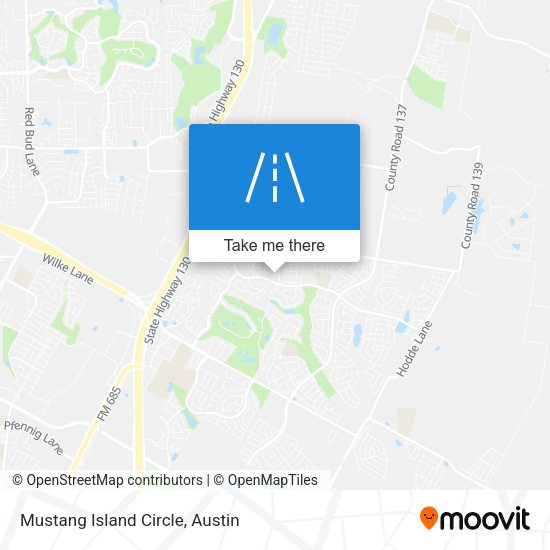Mapa de Mustang Island Circle
