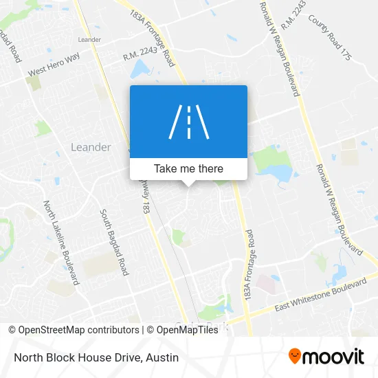 North Block House Drive map