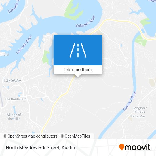 North Meadowlark Street map