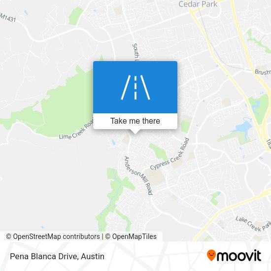 Mapa de Pena Blanca Drive