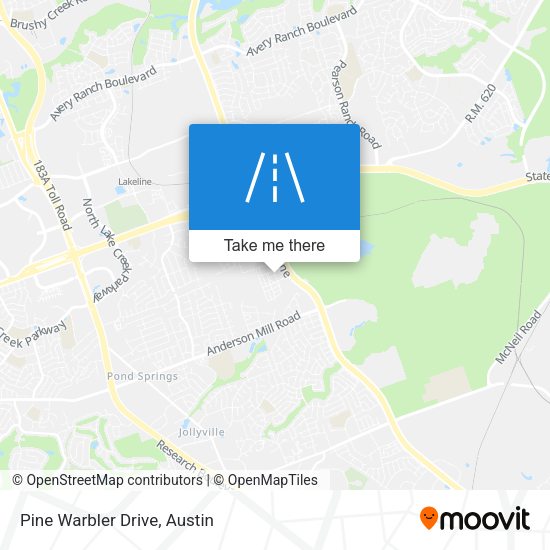 Mapa de Pine Warbler Drive