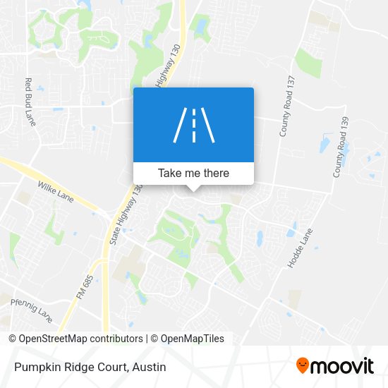 Mapa de Pumpkin Ridge Court