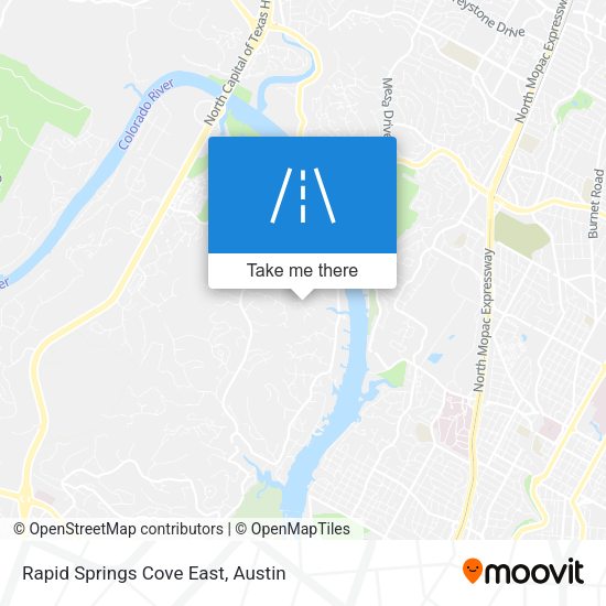 Rapid Springs Cove East map