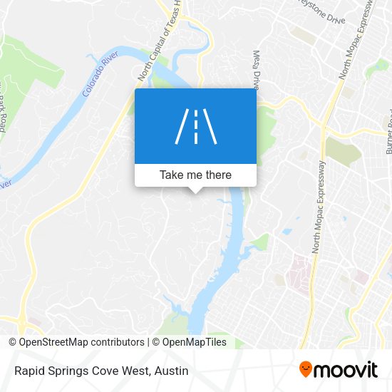 Mapa de Rapid Springs Cove West