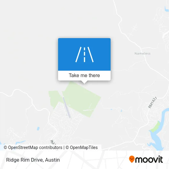 Ridge Rim Drive map