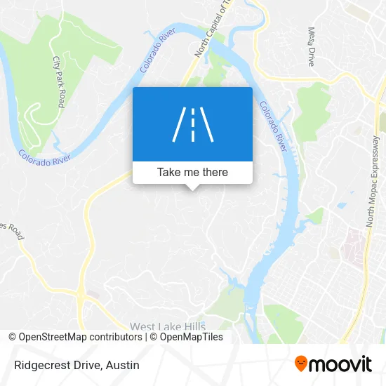 Ridgecrest Drive map
