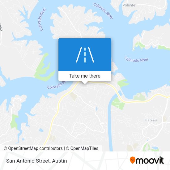 Mapa de San Antonio Street