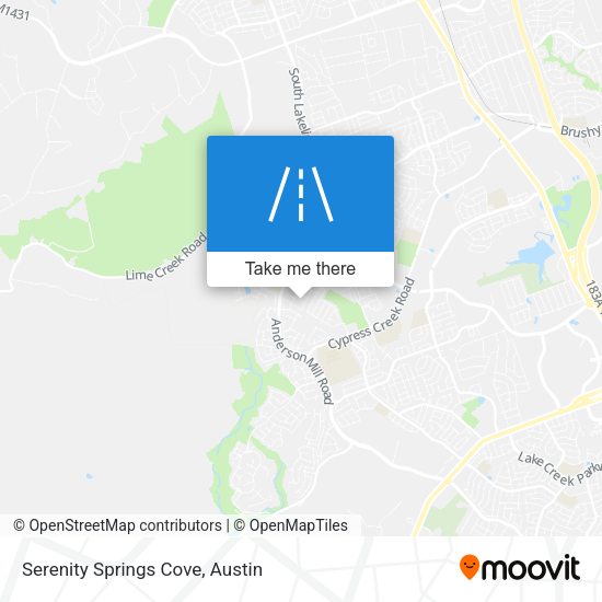 Mapa de Serenity Springs Cove